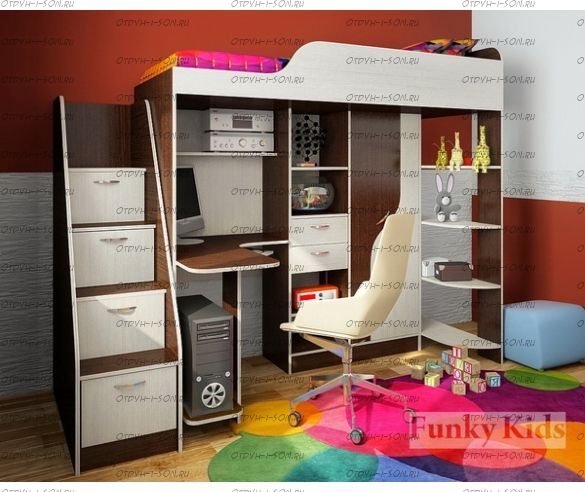 Кровать-чердак Фанки Кидз-15 СВ
