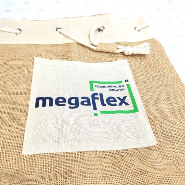 Рюкзаки из джута с логотипом