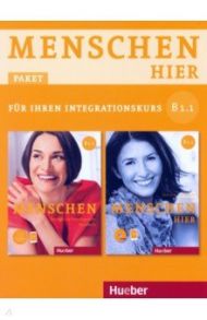 Menschen hier. B1.1. Paket, Kursbuch Menschen und Arbeitsbuch Menschen hier mit Audio-CD / Braun-Podeschwa Julia, Pude Angela, Habersack Charlotte