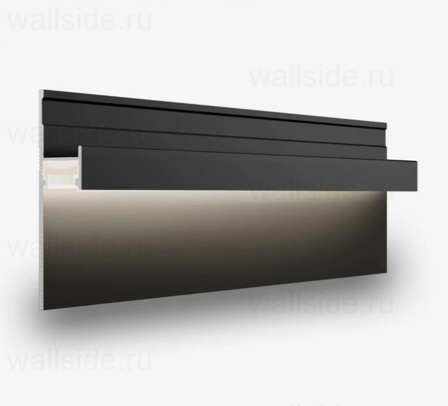 Теневой плинтус Line Art SC 1212 чёрный