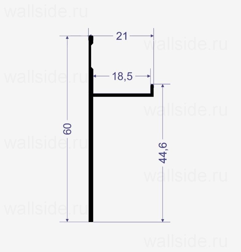 Теневой плинтус Line Art SC 1811 чёрный