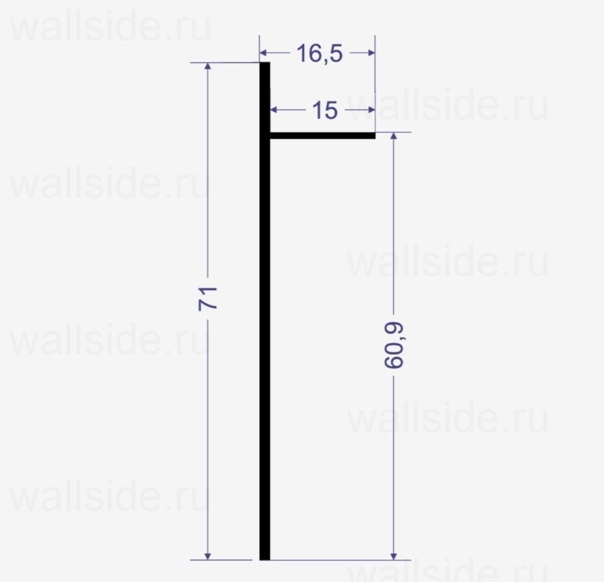 Теневой плинтус Line Art SC 7511 чёрный