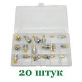 Набор переходников SMA/BNC/UHF/SO239/PL259 - 20 штук