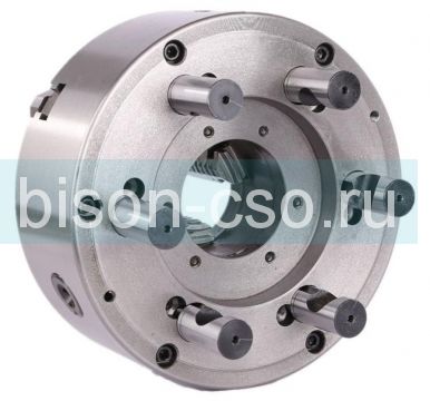 Патрон токарный BISON Польша 3545-160-3 самоцентрирующий со сборными кулачками