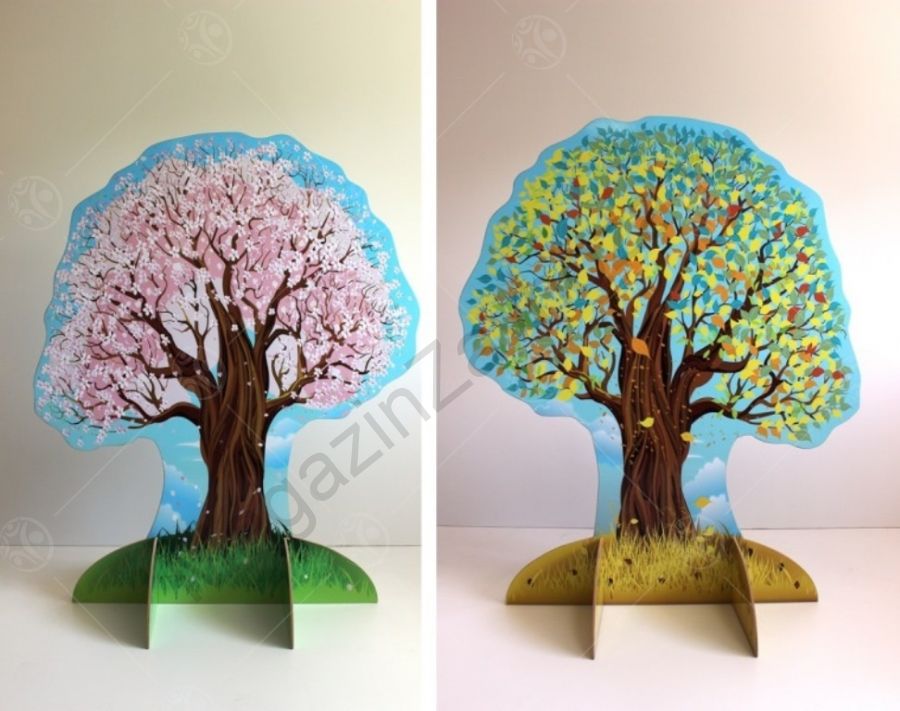 Театральная декорация "Яблоня" (осень-весна)