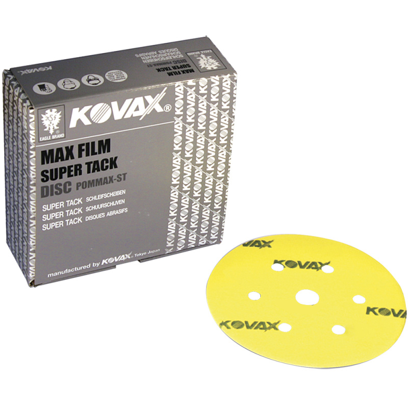 Kovax Абразивный круг Max Film, 125мм., P180, 7 отверстий, в упаковке 50шт.