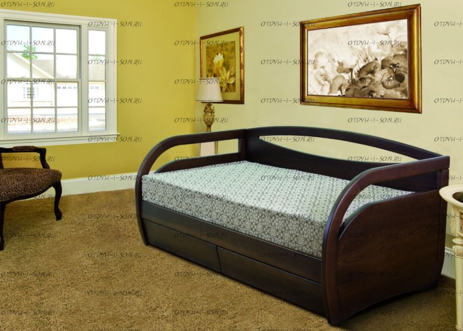 Кровать Бали с тремя спинками