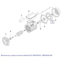 Вентилятор эл.двигателя насоса Kripsol FAN MEC80 D14 - RBM1030.32R