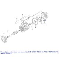 Кожух (крышка) вентилятора насоса RMOT0004.03R (RBM1040.32R) KA/KAP-250-300 (МЕС-80) 7503.A (165мм)