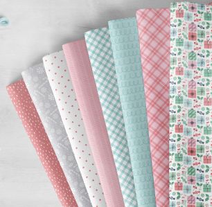 Хлопок - набор тканей для шитья "Зимнее утро" limit