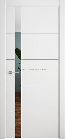 Эмаль Геометрия-7 с магнитным замком ЗЕРКАЛО ГРЕЙ