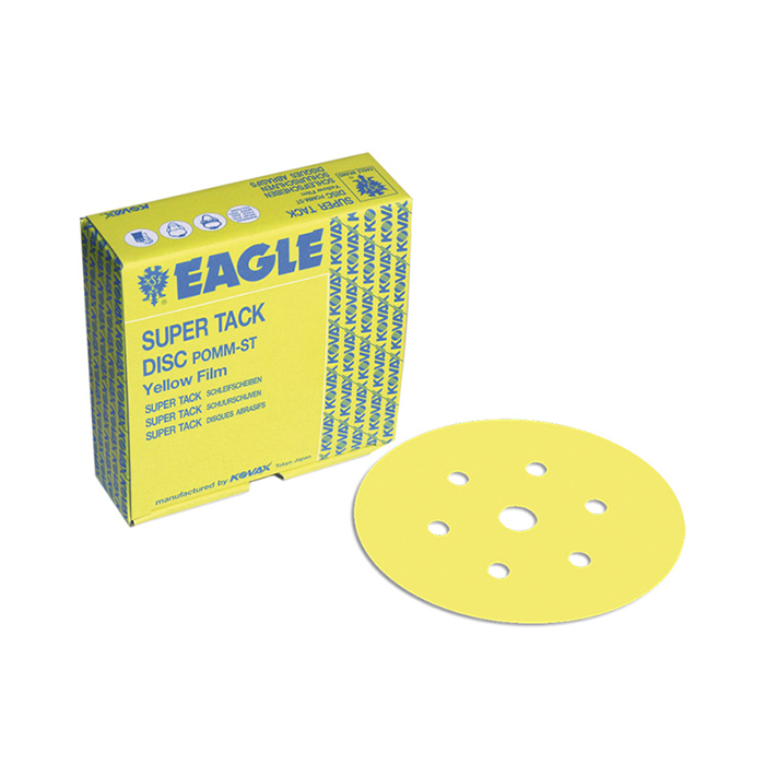 Kovax Микроабразивный круг Yellow film, 7 отверстий, 152мм., P800, (упаковка 50 шт.)
