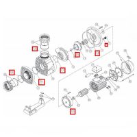 Резиновые прокладки Hayward KAN RPUM3116.09R (полный комплект) RBH0017.01R