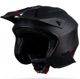 UFO Jet Sheratan Matt Black Helmet  шлем открытый, матово-черный