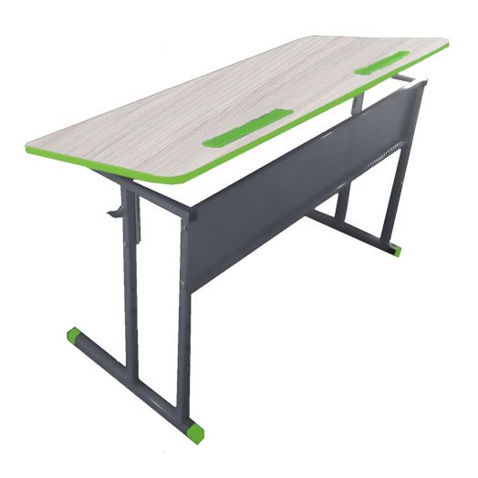 ЛСОШ-19 Стол ученический 2-местный регулируемый по высоте и наклону столешницы (ЛДСП Ясень шимо)