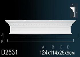 Обрамление Дверного Проема Perfect D2531 124x114x25x9 см /Перфект.