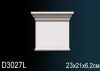 Капитель Пилястры Perfect D3027L 23x21x6.2 см /Перфект.