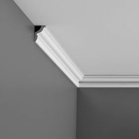 Карниз Гладкий Orac Decor CX148 Д200xШ2.9xВ4.3 см Лепнина из Дюрополимера / Орак Декор.