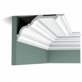 Карниз Гладкий Orac Decor С340 Д200xШ25.6xВ13.5 см Лепнина из Полиуретана / Орак Декор.