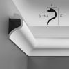 Карниз для Скрытого Освещения Orac Decor C364 Д200xШ8xВ14 см Лепнина из Полиуретана / Орак Декор.