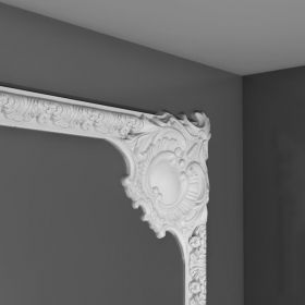 Угловой Элемент Orac Decor P3020A Д42.5хШ6.1хВ42.5 см Лепнина из Полиуретана / Орак Декор.