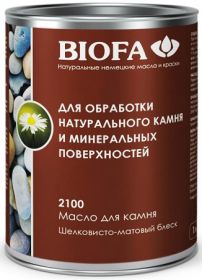 Масло для Камня Biofa 2100 1л Шелковисто-Матовое, Бесцветное для Внутренних Работ / Биофа 2100.