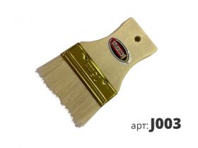 Декоративная Кисть с Искуственной Щетиной Stmdecor J003 75мм Деревянная Ручка.