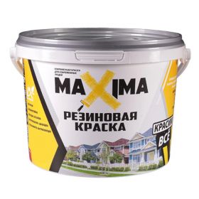 Резиновая Краска Maxima 11 кг №101 - Байкал Универсальная для Внутренних и Наружных Работ / Максима.