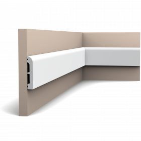 Молдинг Гладкий Orac Decor SX183 Д200хШ1.3хВ7.5 см Лепнина из Дюрополимера / Орак Декор.