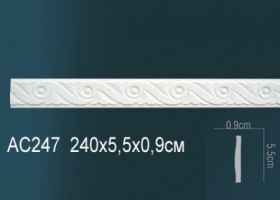 Молдинг Perfect AC247 Д240xШ0.9xВ5.5 см /Перфект.
