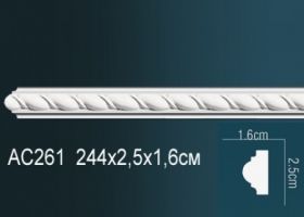 Молдинг Perfect AC261 Д240xШ1.6xВ2.5 см /Перфект.
