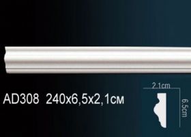 Молдинг Perfect AD308 Д240xШ2.1xВ6.5 см /Перфект.