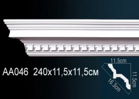 Карниз Потолочный Perfect AA046 Д240xШ11.5xВ11.5 см /Перфект.