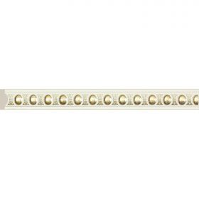 Багет Cosca Молдинг 20 Белый С Золотом D1020/WG2 Д240хШ0.8хВ2см / Коска.