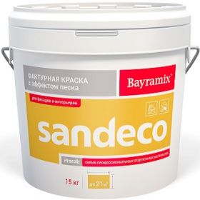 Декоративная Штукатурка Короед Bayramix Decostone 15кг 097-M, Колеруемая, Зерно 1,2-2,0 мм / Байрамикс Декостоун.