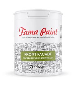 Краска Фасадная Fama Paint Front Facade 0.3л Празем FT5A-165 Матовая Акриловая Водно-Дисперсионная / Фама.
