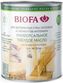 Универсальное Твердое Масло Biofa 0.125л 2044 Шелковисто-Матовое, 2002 Birke, Интерьерное / Биофа 2044.