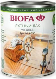Лак Яхтный Biofa 8050 10л 8005 Каравелла на Основе Масла, Глянцевый / Биофа 8050.
