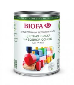 Краска для Деревянных Игрушек Biofa 8005 1л 8005-08 Черныи? Шелковисто-Матовая / Биофа.
