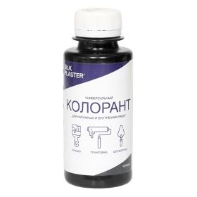 Колорант Silk Plaster 100мл Черный для Колеровки Грунта под Жидкие Обои и Декоративную Штукатурку / Силк Пластер.