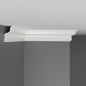 Плинтус Потолочный Гладкий Decomaster D148-115ДМ В30хШ45хД2000 мм / Декомастер.