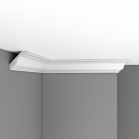 Плинтус Потолочный Гладкий Decomaster DP336 В65хШ65хД2400 мм / Коска.