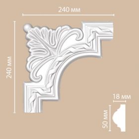 Угол Decomaster 98061-1 В240хШ240хД21 мм / Декомастер.