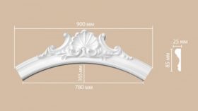Радиус 1/4 круга Decomaster 897174-111 В85хШ25хД635 мм / Декомастер.