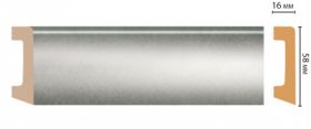 Плинтус Напольный Decomaster D234-375 ШК/15 В58хШ16хД2400 мм / Декомастер.