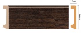 Плинтус Напольный Decomaster D235-966 ДМ В80хШ17Д2400 мм / Декомастер.