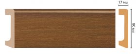 Плинтус Напольный Decomaster D235-85ДМ В80хШ17Д2400 мм / Декомастер.