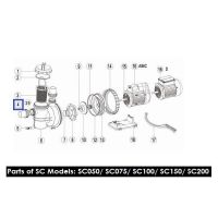 Муфта накидная для насосов AquaViva серии SC, SS, ST, SD