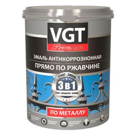 антикоррозионная грунт эмаль 3 в 1 по ржавчине VGT Premium 2.5кг / ВГТ ВД-АК-1179