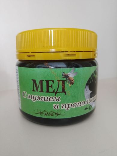 Мёд с мумие и прополисом, 200 гр